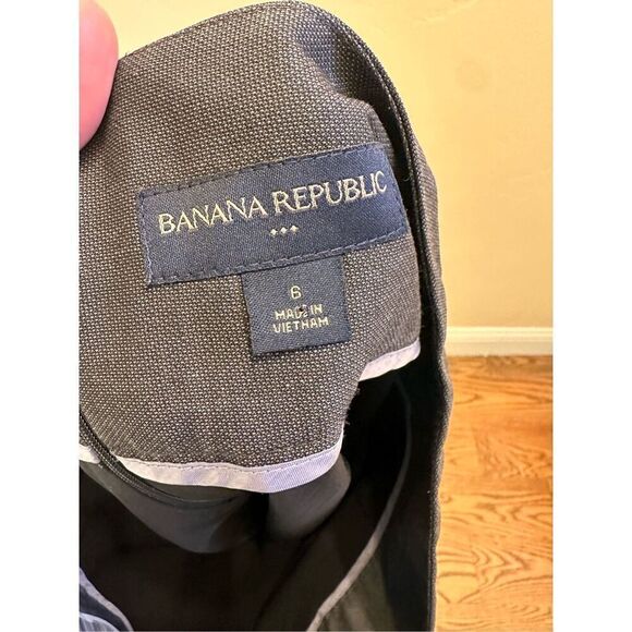 Banana Republic Gray Slightly Flared Zip Up Lined Skirt Size 6 - Picture 4 of 5